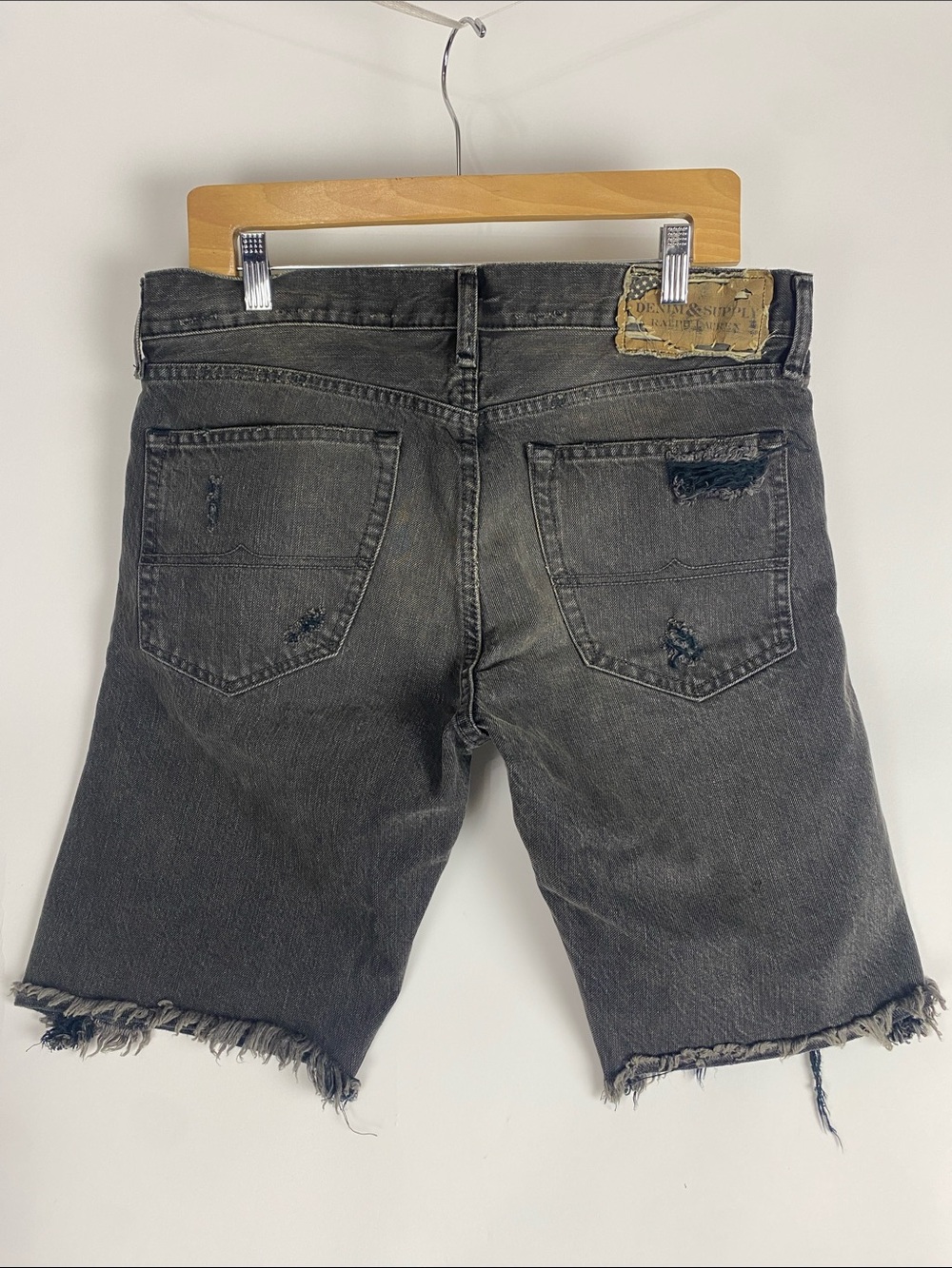 Denim & Supply Ralph Lauren Men's Denim Shorts Cotton Slim Distressed Size 34 - Picture 5 of 9